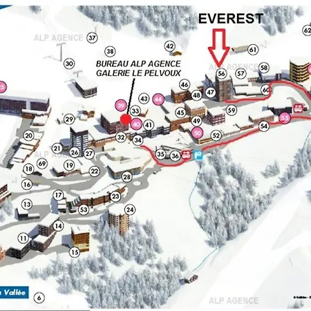 Апартаменты L'everest - 2 Pieces Sejour Divisible 7/8 Pers - L'everest -062ev - Plagne Centre Mae-5784